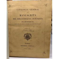 Catalogue général des manuscrits des bibliothèques publiques des...
