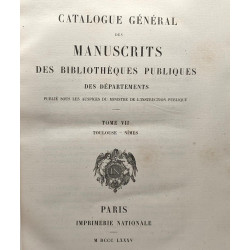Catalogue général des manuscrits des bibliothèques publiques des...