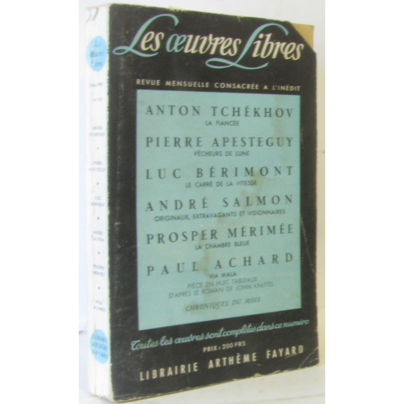 Les oeuvres libres août 1957 n°135