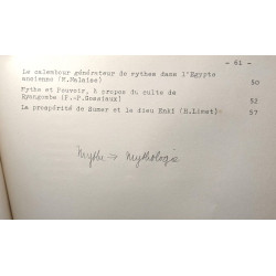 Colloque interuniversitaire Le mythe son langage et son message -...
