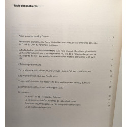 Sauvons Tyr - Les Phéniciens et nous - 19 Juin - 26 Juillet 1981
