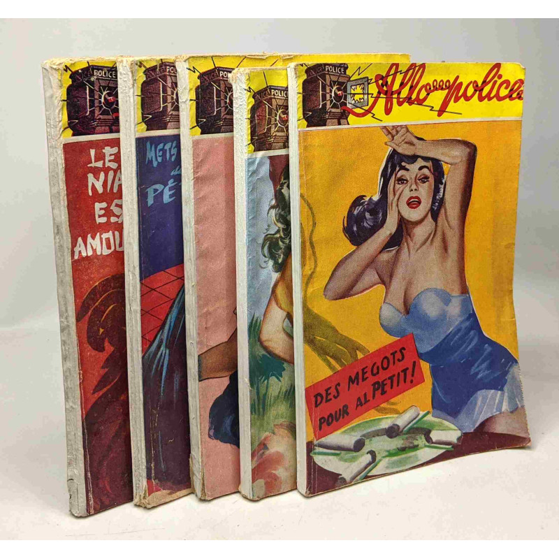 5 livres collection "allo police": le niakoué est amoureux, mets...