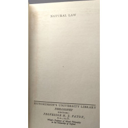 Natural Law - An Introduction to Legal Philosophy
