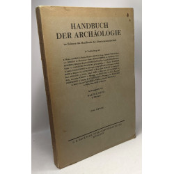 Handbuch der archäologie im Rahmen des Handbuchs der...