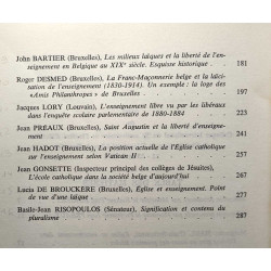 Église et enseignement - actes du Colloque du Xe anniversaire de...