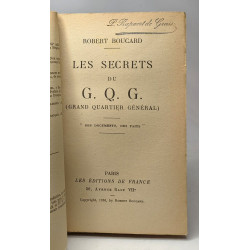 Les secrets du G.Q.G. (grand quartier général) - des documents des...