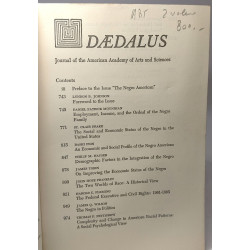 Daedalus - 3 Livres: Fall 1965: The Negro American + Winter 1966:...