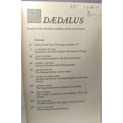 Daedalus - 3 Livres: Fall 1965: The Negro American + Winter 1966:...