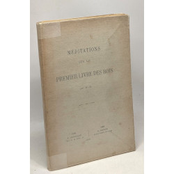 Méditations sur le premier livre des rois