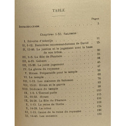Méditations sur le premier livre des rois