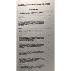 Panorama de l'Europe de l'Est - monographies bilans et probèmes...