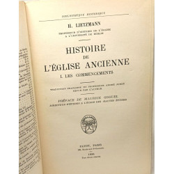 Histoire de l'église ancienne - TOMES: 1 (1936) + 2 (1937) + 3 (1941)