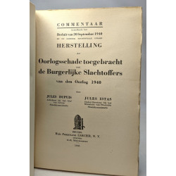 Commentaire de l'Arrêté du 20 septembre 1940 et de toute la...