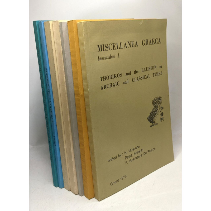 Miscellanea graeca - fasciculus: 1-2-3-4-5-7-8 (fascicul 6...