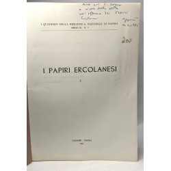 I papiri ercolanesi - Vol/1 - serie III n°5 (1954) + I papiri...