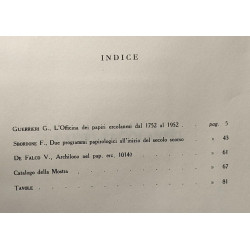 I papiri ercolanesi - Vol/1 - serie III n°5 (1954) + I papiri...