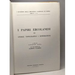 I papiri ercolanesi - Vol/1 - serie III n°5 (1954) + I papiri...