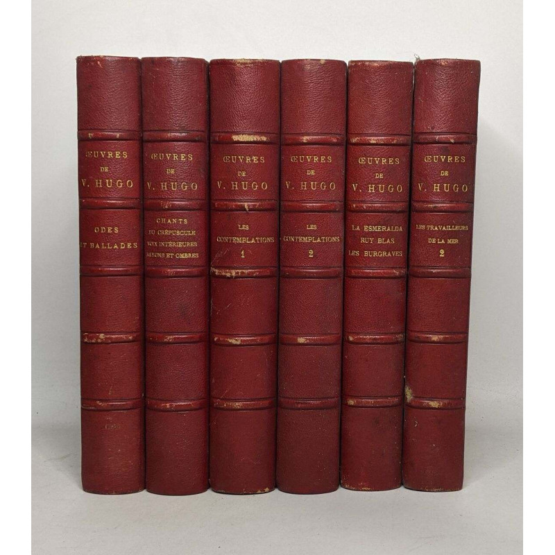 Lot de 6 ouvrages issus de la collection "Oeuvres complètes de...