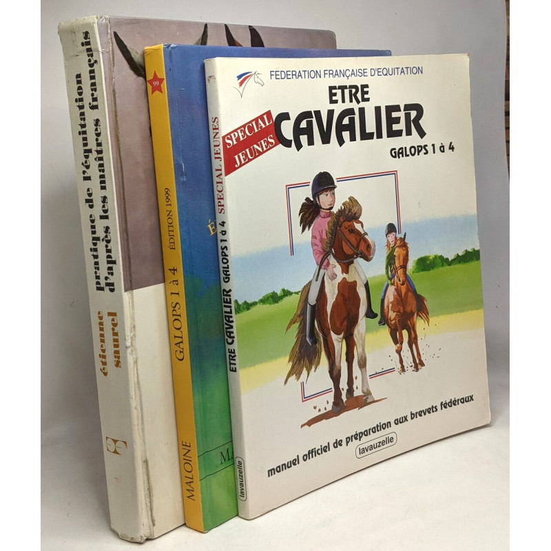 Manuel des examens d'équitation - Galops 1 à 4 édition 1999 + Etre...