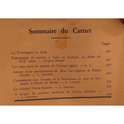 Carnet de "La Fourragère" n°7 périodique septembre 1955