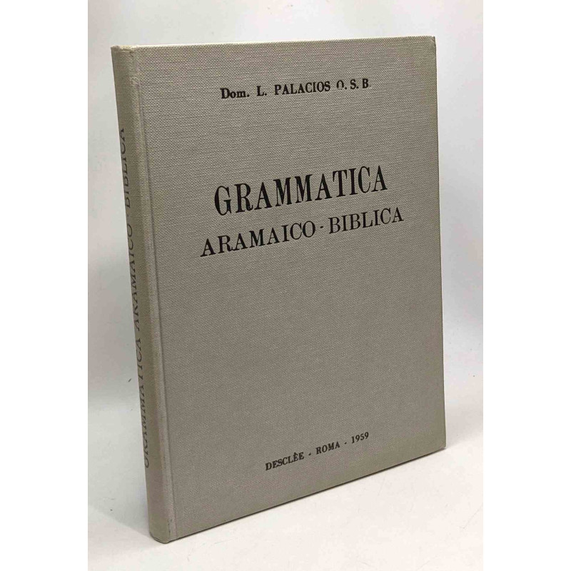 Grammatica - aramaico-biblica ad usum scholarum --- exercitus...
