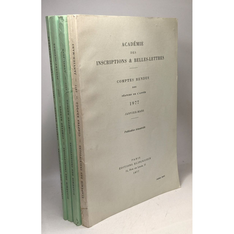 Académie des inscriptions et belles-lettres - comptes rendus des...