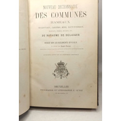 Nouveau dictionnaire des communes hameaux charbonnages carrières...