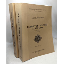 Le droit de la nature et des gens - TOME PREMIER + SECOND