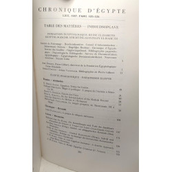 Chronique d'Egypte - bulletin périodique de la fondation -...
