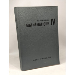 Mathématique IV - sciences et lettres Liège