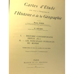 Cartes d'étude pour servir à l'Enseignement de l'histoire et de la...