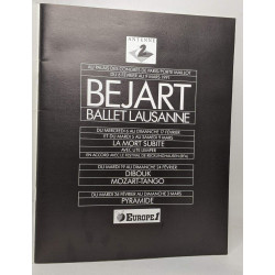 Béjart - Programme de Maurice Béjart ballet lausanne 1991