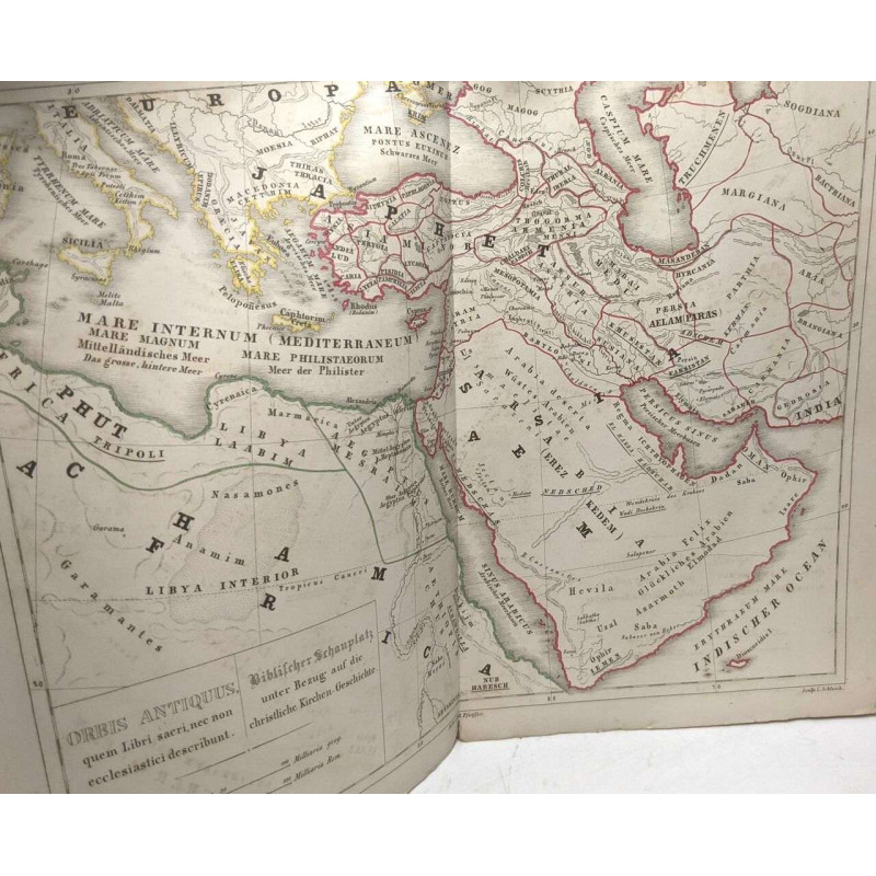 13 cartes anciennes non datées Palestine Egypte Jérusalem Sirie