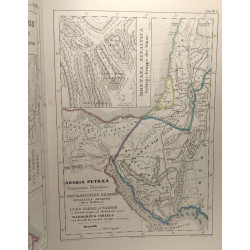 13 cartes anciennes non datées Palestine Egypte Jérusalem Sirie