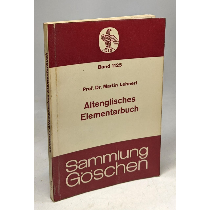 Altenglisches elementarbuch / Band 1125