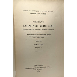 Archivum latinitatis medii aevi consociatarum academiarum...