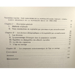 Etude démographique de la nuptialité en Belgique / Université...