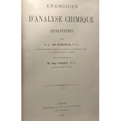 Exercices d'analyse chimique qualitative