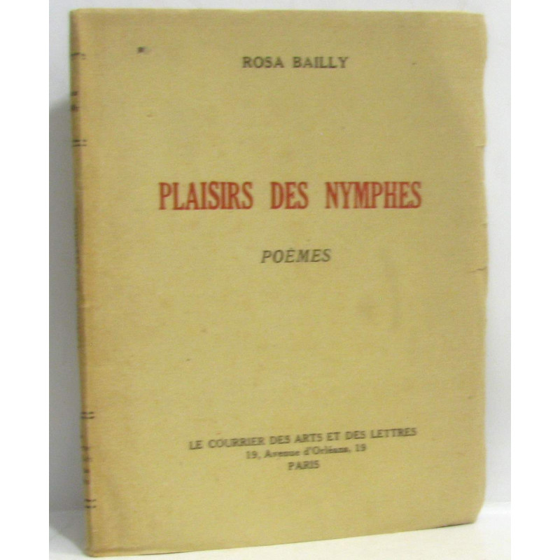 Plaisirs des nymphes - poèmes
