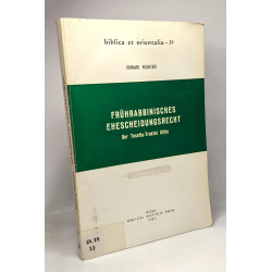Frührabbinisches ehescheidungsrecht - der Tosefta-Traktat Gittin -...