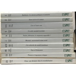 Revue Esprit - année 2001 complètes n°1 à 12 en 10 volumes:...