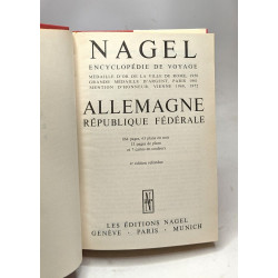 Allemagne république fédérale / Nagel - Encyclopédie de Voyage ---...