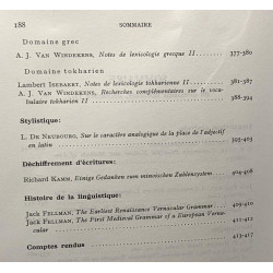 Orbis - bulletin international de documentation linguistique -...