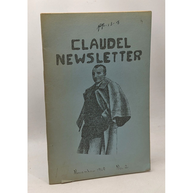 Claudel newsletter - November 1968 n°2
