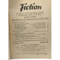 Fiction - 5 numéros: Juin 1960 - Mars 1961 - Mars 1963 - Janvier 1963