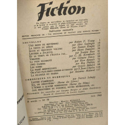 Fiction - 5 numéros: Juin 1960 - Mars 1961 - Mars 1963 - Janvier 1963