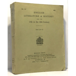 English literature and history from the 15th to the 18th century -...