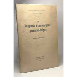 Les Rapports économiques germano-belge - institut international du...