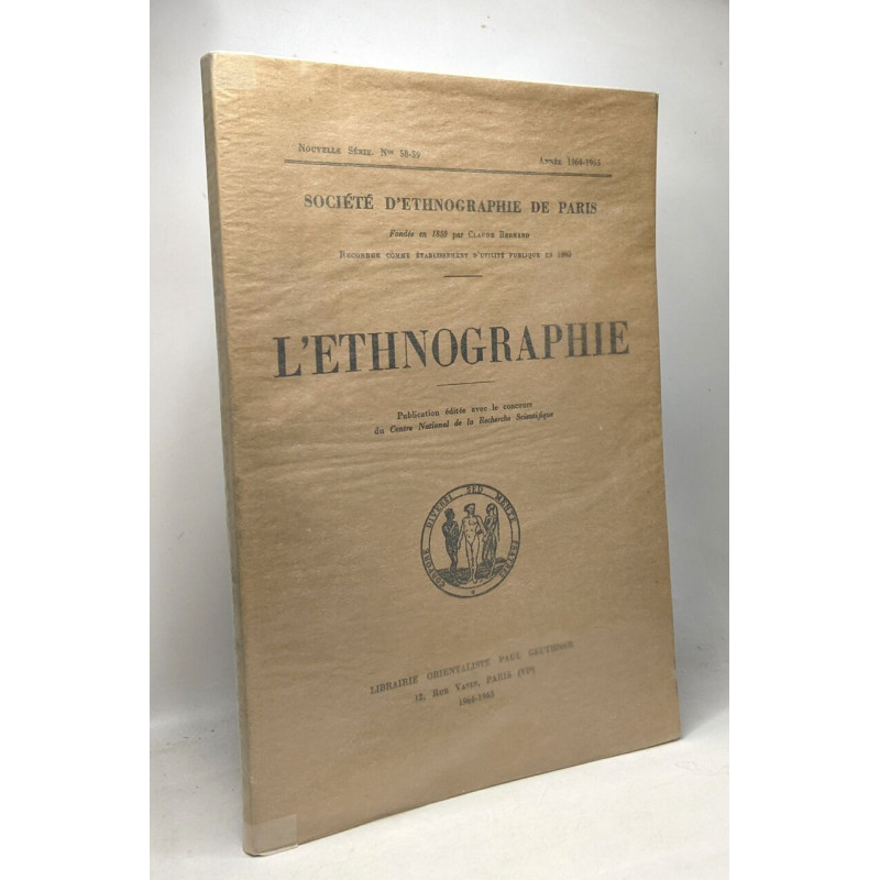 L'étnographie - société d'éthnographie de Paris - nouvelle série...