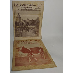 Lot de 18 numéros de l'hebdomadaire "le petit journal garicole et...